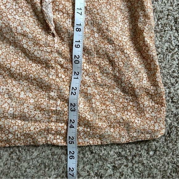 🦋 Universal Thread Orange Prairie Boho Bohemian Ruffle Mid Sleeve Blouse XXL - Picture 6 of 6